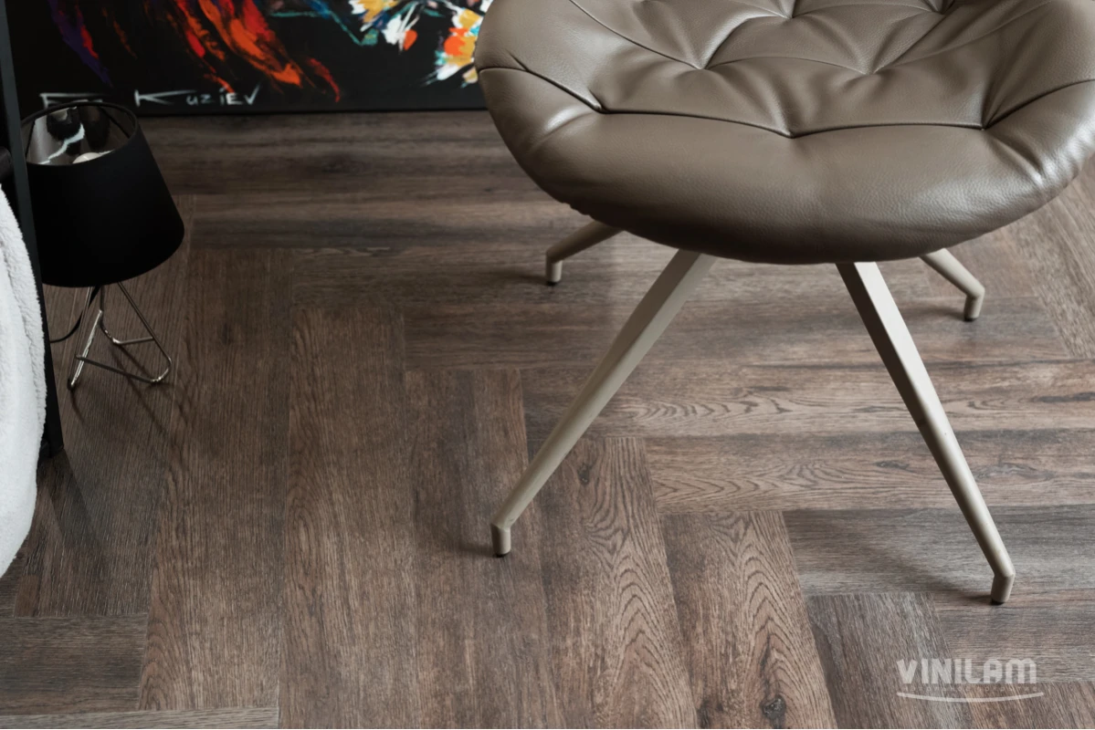 SPC ламинат Vinilam Parquet Herringbone Донателло IS11211