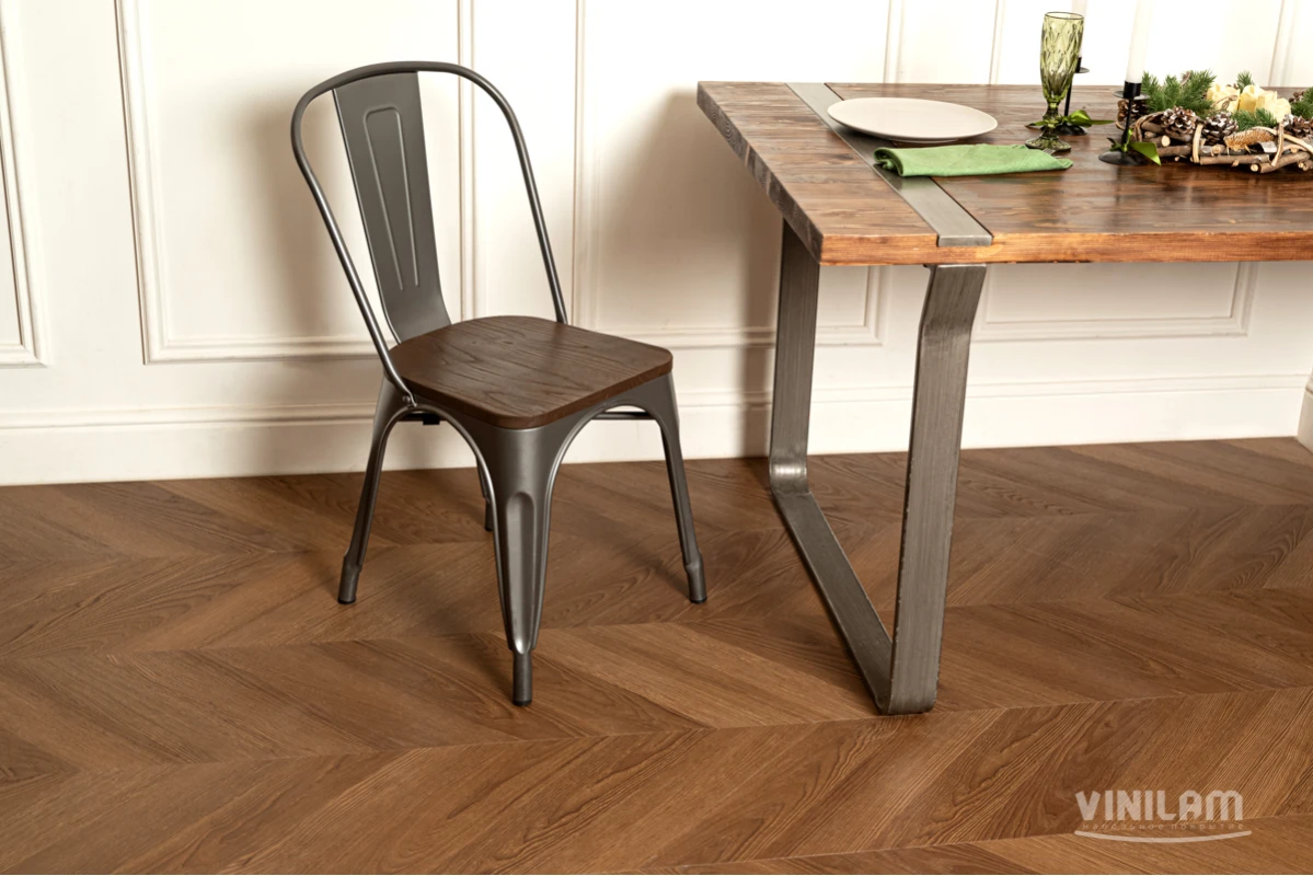 SPC ламинат Vinilam Parquet Chevron Плезир I1651102
