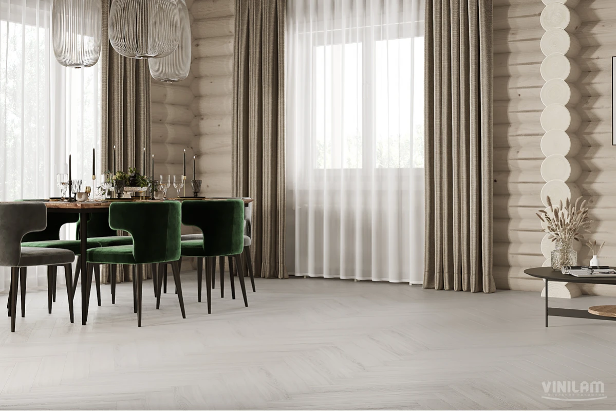 SPC ламинат Vinilam Parquet Herringbone Санторини IS11366