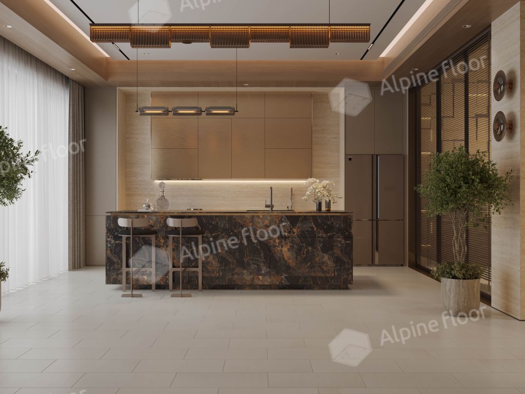 Ламинат Alpine Floor Каменное настроение (Stone Mood) Бежевый Травентин F402-11