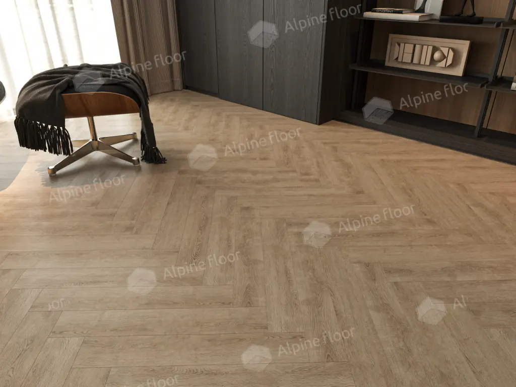 Ламинат Alpine Floor Елка профессиональная 8 (Herringbone 8 Pro) Дуб Прованс LF102-7