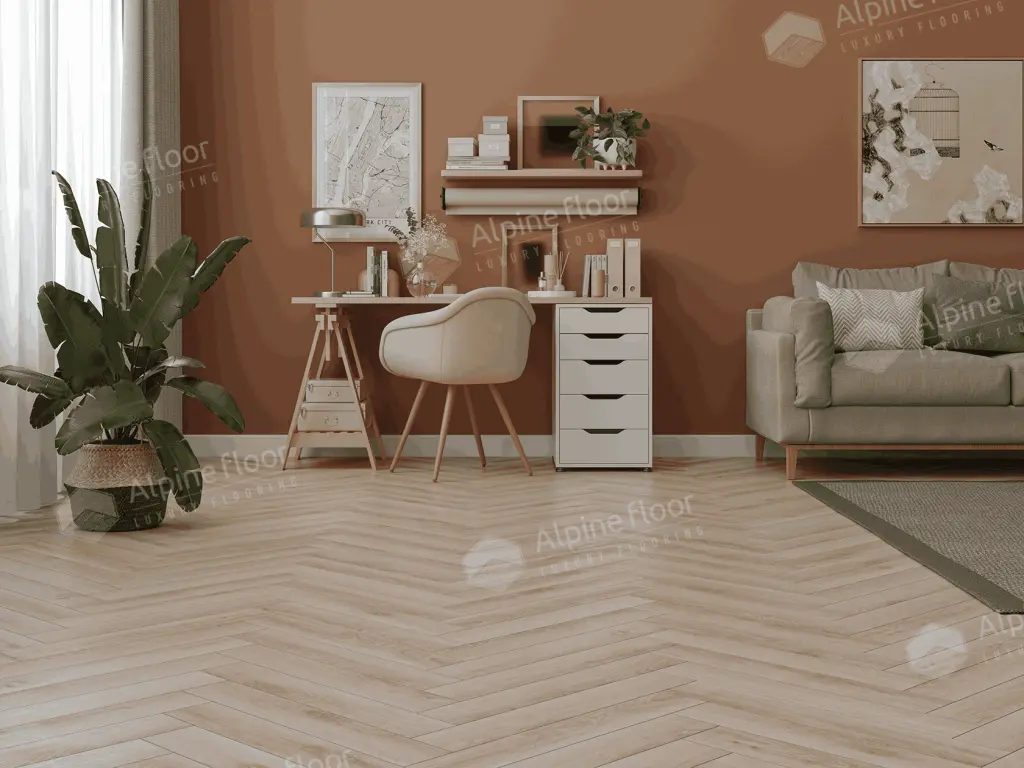 Ламинат Alpine Floor Елка профессиональная (Herringbone 12 Pro) Берри LF106-13