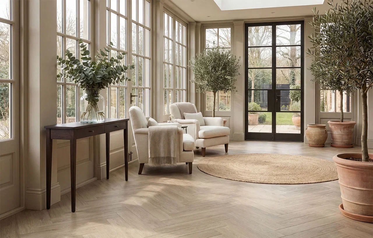 Ламинат Stone Floor Ёлочка Растлфилд 2529-14 MP