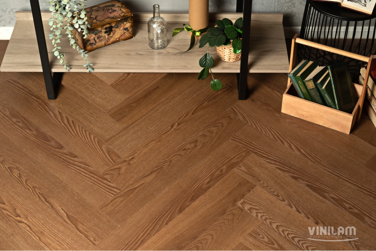 SPC ламинат Vinilam Parquet Herringbone Винсент IS11200