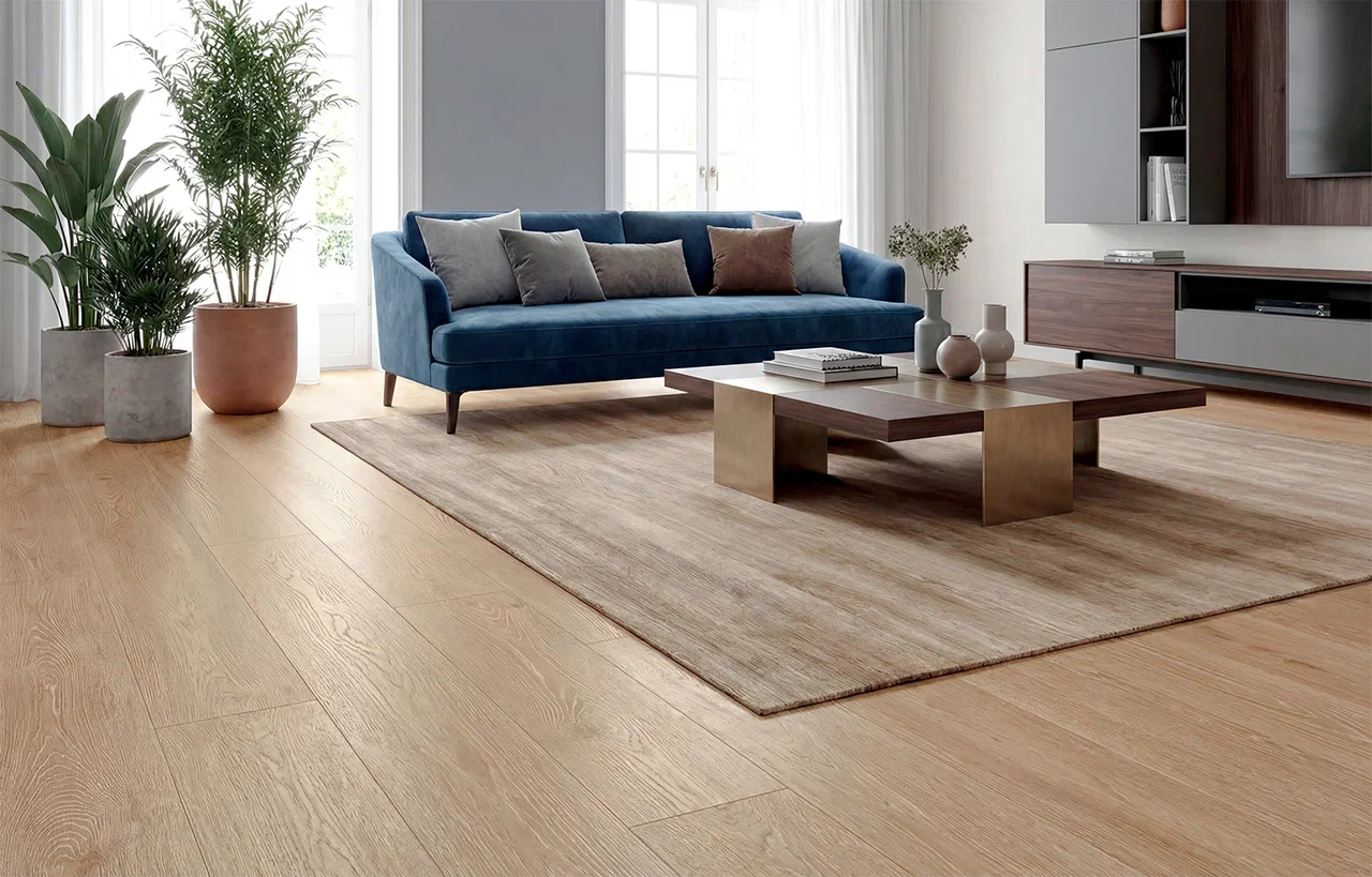 Ламинат Stone Floor Широкая доска Дуб Летнее утро 91790-B MP