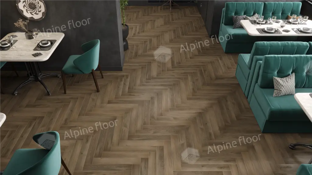 Ламинат Alpine Floor Елка профессиональная (Herringbone 12 Pro) Анжу LF106-11