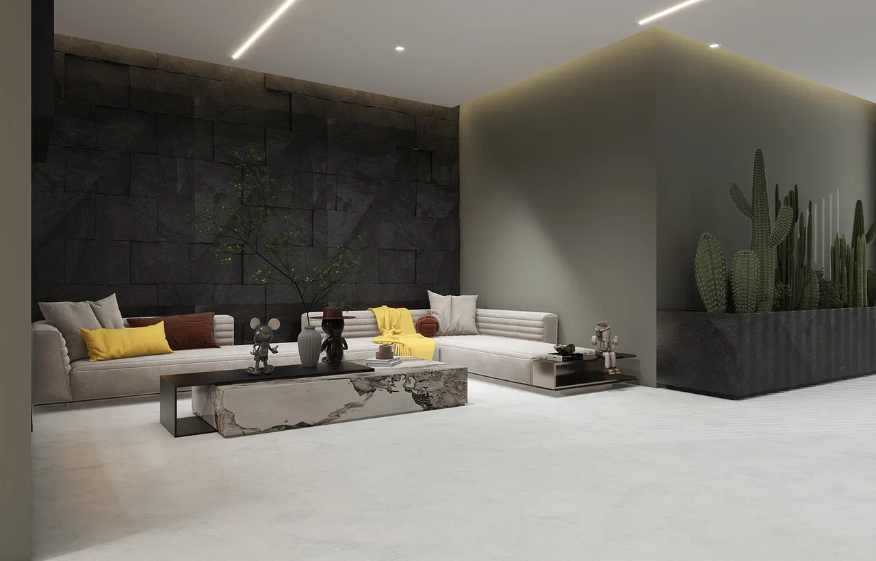 Ламинат Stone Floor Big Stone Серый мрамор DCA5 MP
