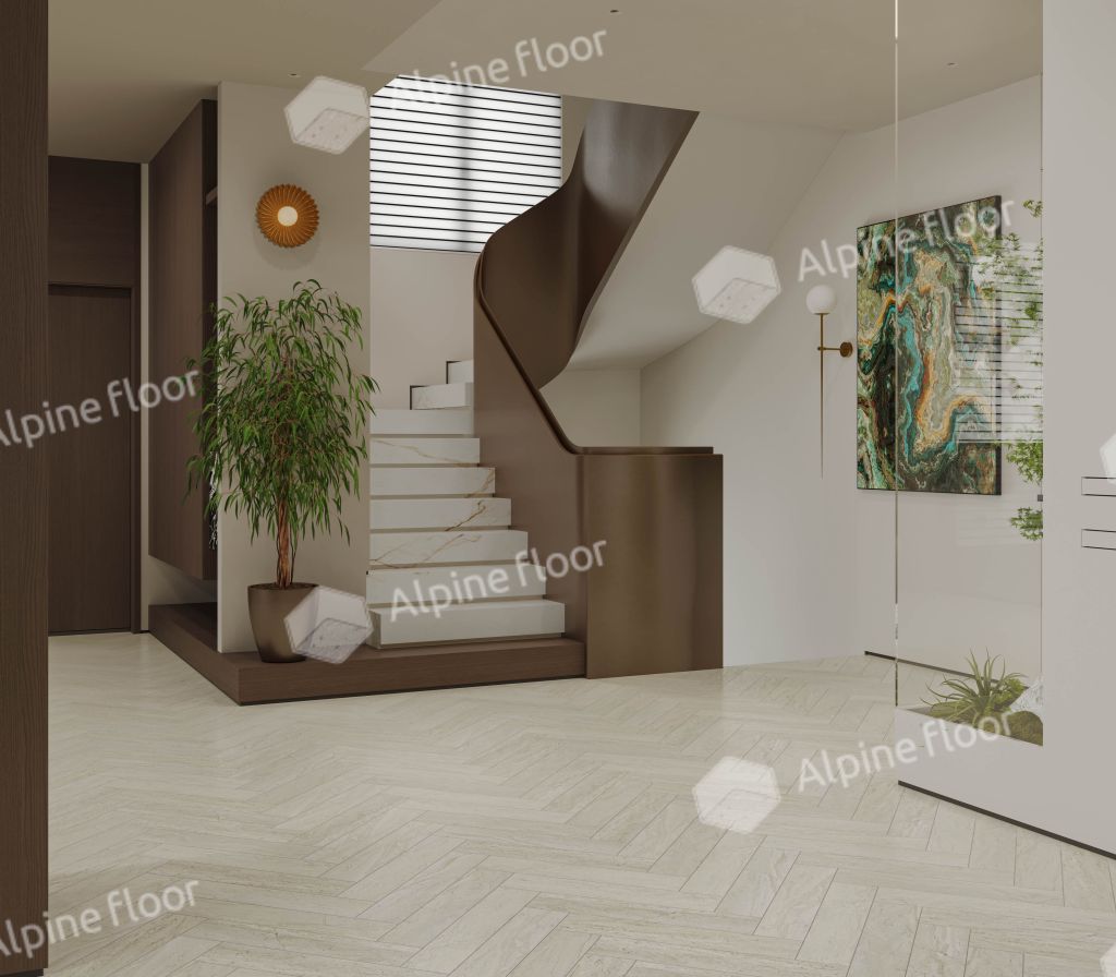 SPC ламинат Alpine Floor Адамант Паркет Лу ECO 31-6-R