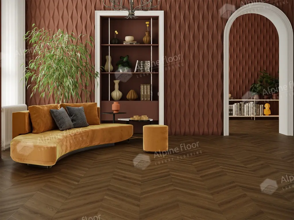 Ламинат Alpine Floor Искусство шеврона (Chevron Art) Дуб Денали LF109-09