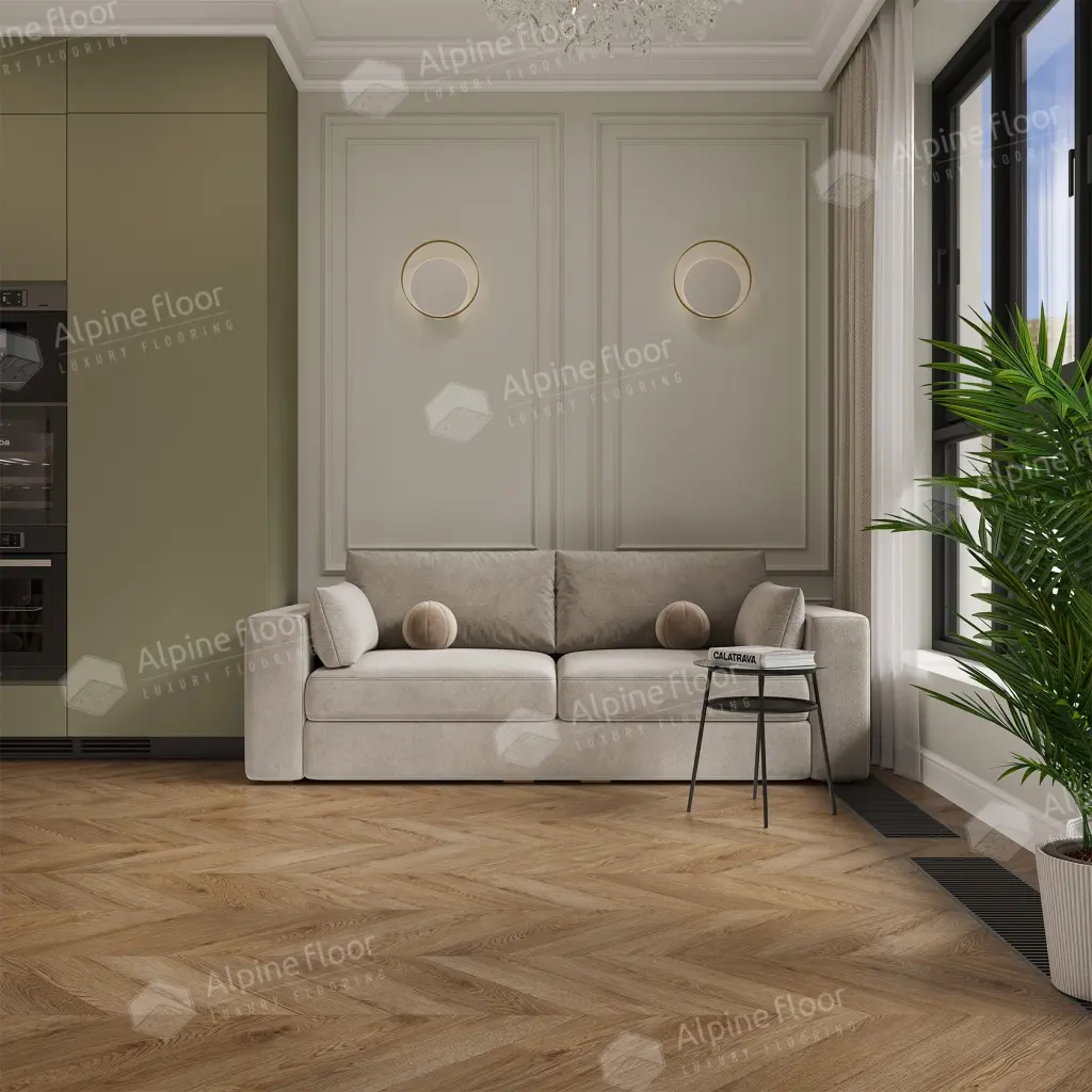 Ламинат Alpine Floor Искусство шеврона (Chevron Art) Дуб Эверест LF109-06