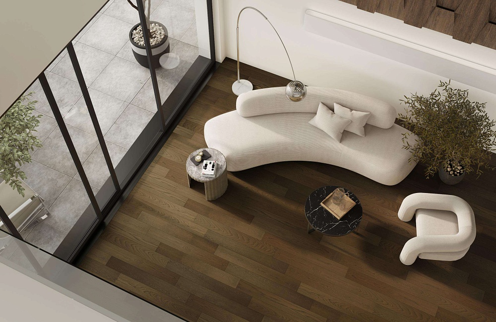 Кварцевый паркет Quartz Parquet Классик 5мм Дуб Брауни 413
