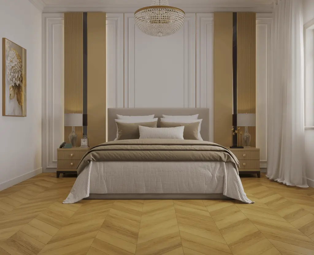 SPC ламинат Tulesna Исскуство в шевроне (Art Chevron) VALORE 1011-10