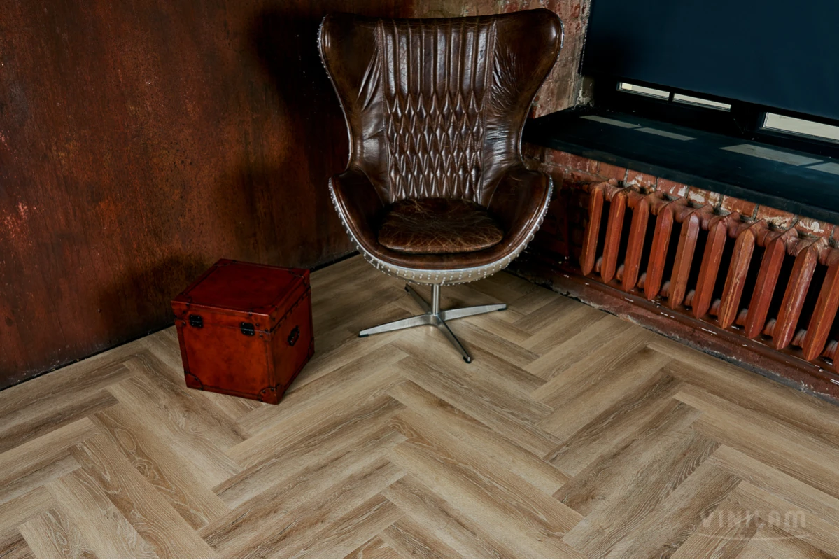 SPC ламинат Vinilam Parquet Herringbone Классический Паркет IS11166
