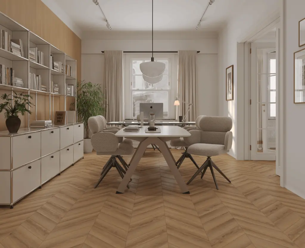 SPC ламинат Tulesna Исскуство в шевроне (Art Chevron) SOLARE 1011-2