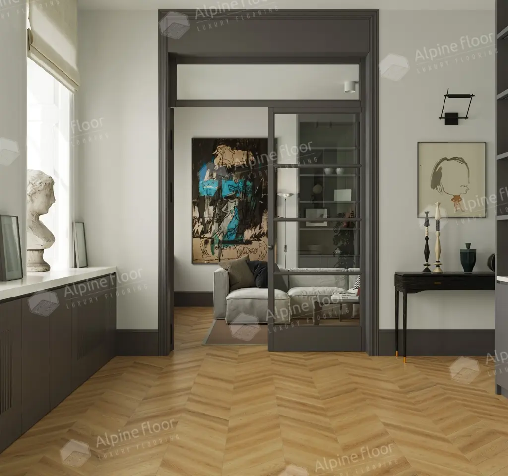Ламинат Alpine Floor Искусство шеврона (Chevron Art) Дуб Олимп LF109-05